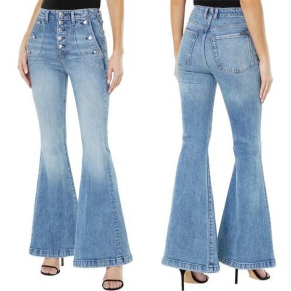 7 for all mankind jeans The Portia mega flare Ventura - Picture 1 of 8